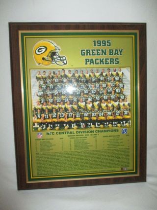 VINTAGE 1995 NFL GREEN BAY PACKERS NFC CENTRAL DIVISION CHAMPIONS WALL PLAQUE 2