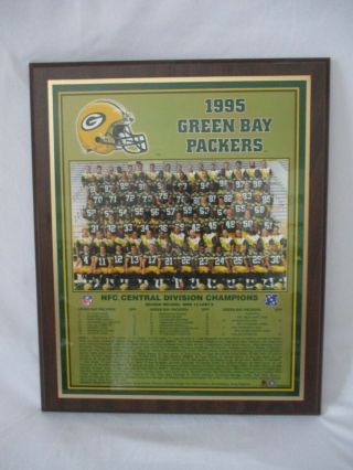 VINTAGE 1995 NFL GREEN BAY PACKERS NFC CENTRAL DIVISION CHAMPIONS WALL PLAQUE 3