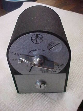 Vintage M H Rhodes Mark - Time Coin Operated Meter Model 39201 45 15 Timer