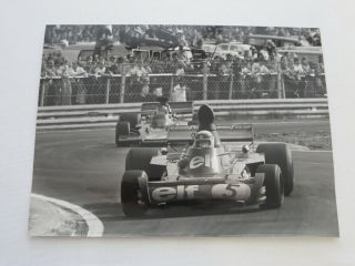 Vintage 1973 Belgian Grand Prix Racing Photograph Photo - Tyrrell Ford Stewart,