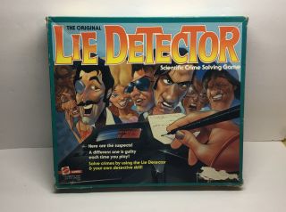 The Lie Detector Board Game Vintage 1987 Pressman Near Complete No Pegs