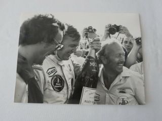 Vintage 1973 French Grand Prix Racing Photograph Photo - Ronnie Peterson Win