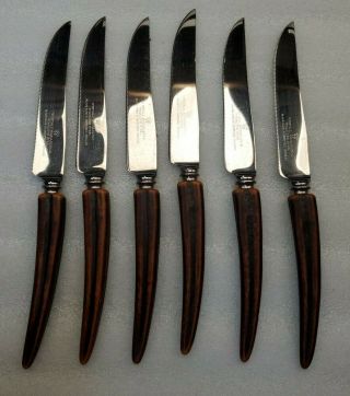 Vintage Westall Richardson Sheffield England 6 Pc Steak Knives Uses