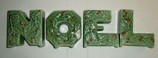 Vintage 4pc L&m Japan Noel Christmas Holiday Holly Berry Candle Holders Set
