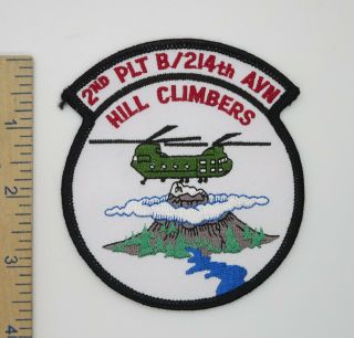 Us Army 214 Aviation Hill Climbers Helicopter Patch Vintage