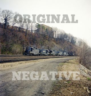 Orig 1974 Negative - Norfolk & Western N&w Gp9 757 Roanoke Va Virginia Railroad