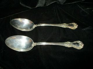 Towle Sterling Silver Old Masters 2 Tablespoons Serving Spoons 8 1/2 " Long 1942