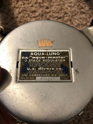 Vintage Aqua Lung Aquamaster Double Hose Regulator
