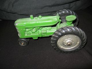 Vintage Ertl John Deere Toy Tractor Green Die - Cast Metal Farm Field Pasture