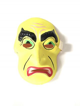 1960s Vtg Ben Cooper Plastic Dr Jekyl Mr Hyde Halloween Mask Monster Mirror Wall