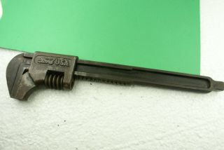 Vintage 9 " Ford Script Adjustable Monkey Wrench Model A T Tool Kit