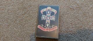 Vintage Collectable Music Cassette Tape.  Guns And Roses Appetite For Destruction