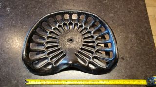 Vintage Tractor Farm Implement Seat Ornate Cast Iron - Md 488