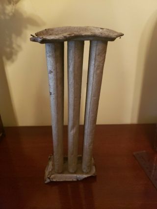 Vintage 6 Tube Taper Metal Candle Mold (10 Inch Tapers)