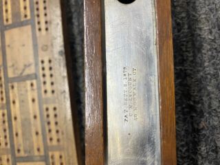 2 ANTIQUE 1878 C.  W.  LECOUNT CRIBBAGE BOARD Plus Custom Stag Horn Board 1890’s 3