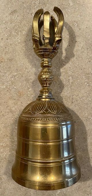 Bells Of Sarna India Vintage Antique Brass Catholic Church Ringing Bell