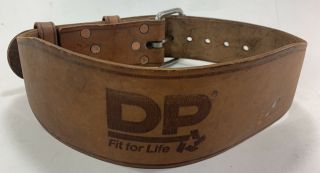 Vintage Leather Weight Lifting Belt Dp Fit For Life Usa Size S Made In Usa