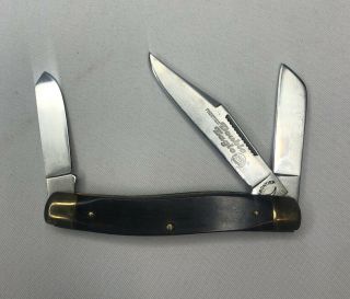 Vintage Frontier Double Eagle Imperial Usa 4435 Pocket Knife 3 Blades