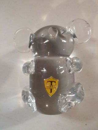 Antique Vintage Tiffin Glass Koala Bear? Cute Animal Hand Blown? Paperweight?