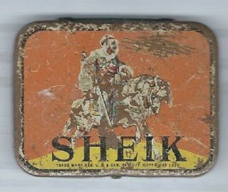 Vintage Sheik Condom/rubber Prophylactics Tin (damage)
