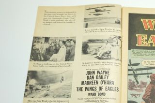 VINTAGE DELL THE WINGS OF EAGLES COMIC 1957 790 FROM JOHN WAYNE ' S 26 BAR RANCH 3
