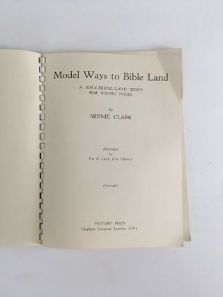 Kids Craft Model Ways To Bible Land Vintage Book 2