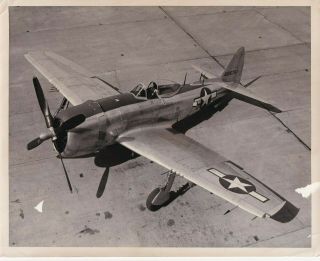 Ja3 Vintage Military Airplane Photo 8x10 - Republic P - 47n Air Force Iff Masts
