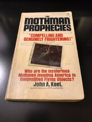 Mothman Prophecies By John Keel.  Paperback 1975 Vintage