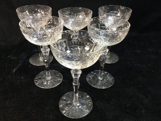 (6) Rock Sharpe ‘countess’ 5.  25 Inch Cocktail Glasses