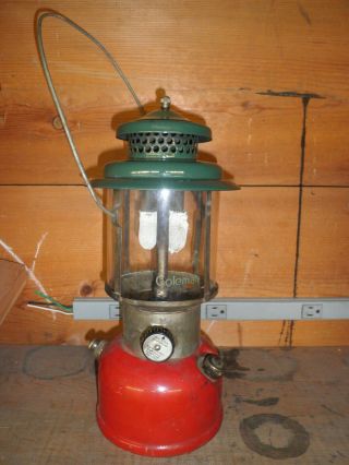 Vintage Usfs Coleman 220b Double Mantle Lantern Forest Service