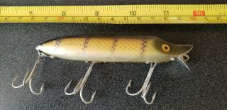 Vintage Heddon Vamp Spook Fishing Lure Pike Scale