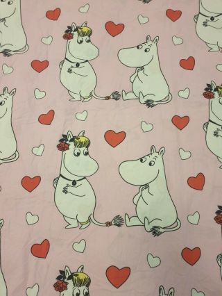 Vintage Moomin Cotton Duvet Cover Finlayson Size 152x118 Cm / 59,  8 X 46,  4 Inches