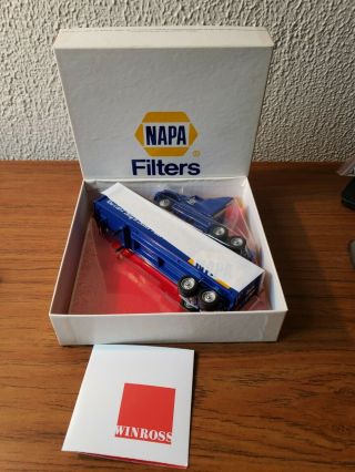Vintage Winross Die Cast Napa Auto Parts Oil Filters Advertising Semi Truck