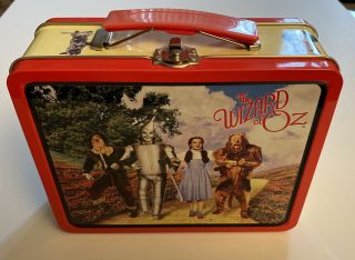 Vintage The Wizard Of Oz Lunch Box Metal/tin 1998 Collectible