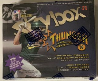 1999 Skybox Thunder Baseball Retail Box Factory 20 Pack