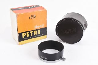Vintage Petri Orikkor 4.  5cm 45mm F/2.  8 Lens Hood With Case Near V86
