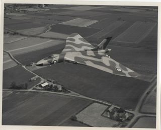 Large Vintage Photo - Avro Vulcan Xm649 In - Flight