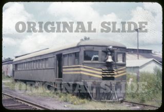 Orig 1955 Slide - Live Oak Perry & Gulf Lop&g Rail Bus Florida Railroad Railbus