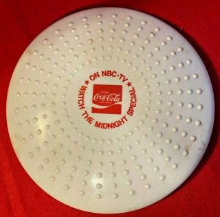 Nm2) Vintage Coca Cola The Midnight Special Nbc Tv Frisbee Coke Sign