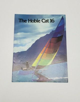 Vintage 1979 Hobie Cat 16 Sailboat Brochure - Folds Out Into Poster