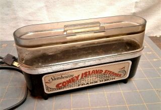 Vintage Sunbeam Coney Island Steamer Frank N Bun Hot Dog Cooker
