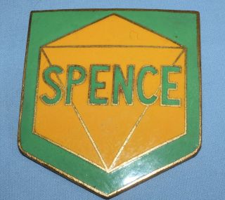 Vintage Spence Security Company Enamel Breast Badge By Lambournes Liverpool