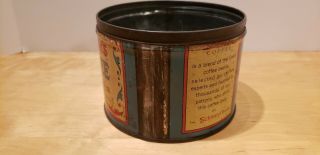Vintage Schrafft ' s Coffee Tin Can 1 Pound No Lid NY BOSTON 2