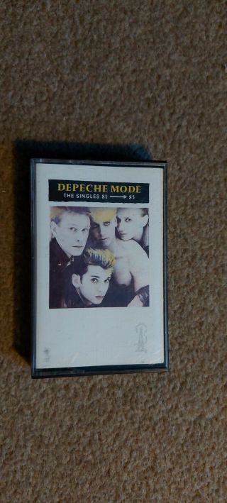 Vintage Collectable Music Cassette Tape.  Depeche Mode Singles 81 - 85