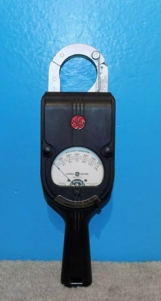 Vintage Ge General Electric Ac Clamp Type Ammeter Model Ak - 1 Cond 8ak1aaa1