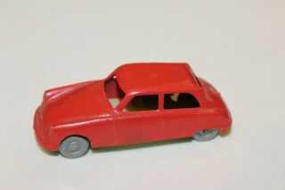 Vintage Ingap Plastic Red Citroen Ds - 19 Sedan Made In Italy