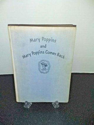 1963 Vintage Hardcover Mary Poppins And Mary Poppins Comes Back By Pl Travers