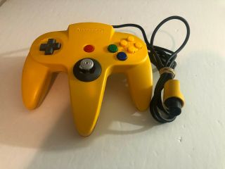 Vintage Oem Yellow Nintendo 64 N64 Controller