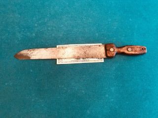 Old Antique Vintage Civil War Amputation Bone Saw Disston Knife Tool