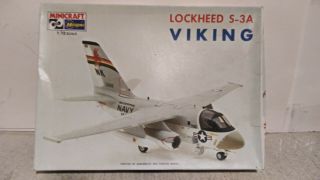 Vintage Hasegawa 1/72 Scale Lockheed S - 3a Viking Plastic Model Kit